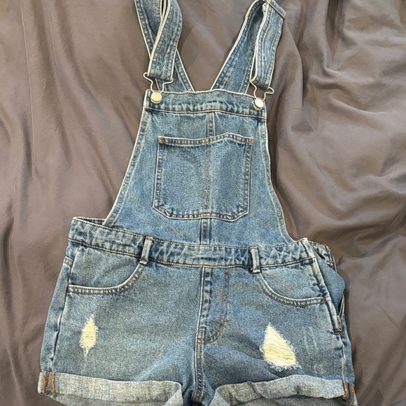 Pull&Bear Pants - Pull&Bear Blue Denim Jean Shorts